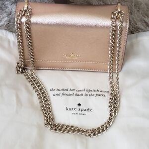 🚦1 HourSALE 💲 FIRM  Kate Spade: Cameron Metallic Chain-Link Convertible  Bag.
